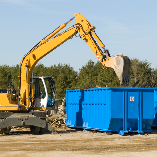 are there any restrictions on where a residential dumpster can be placed in Venedy IL